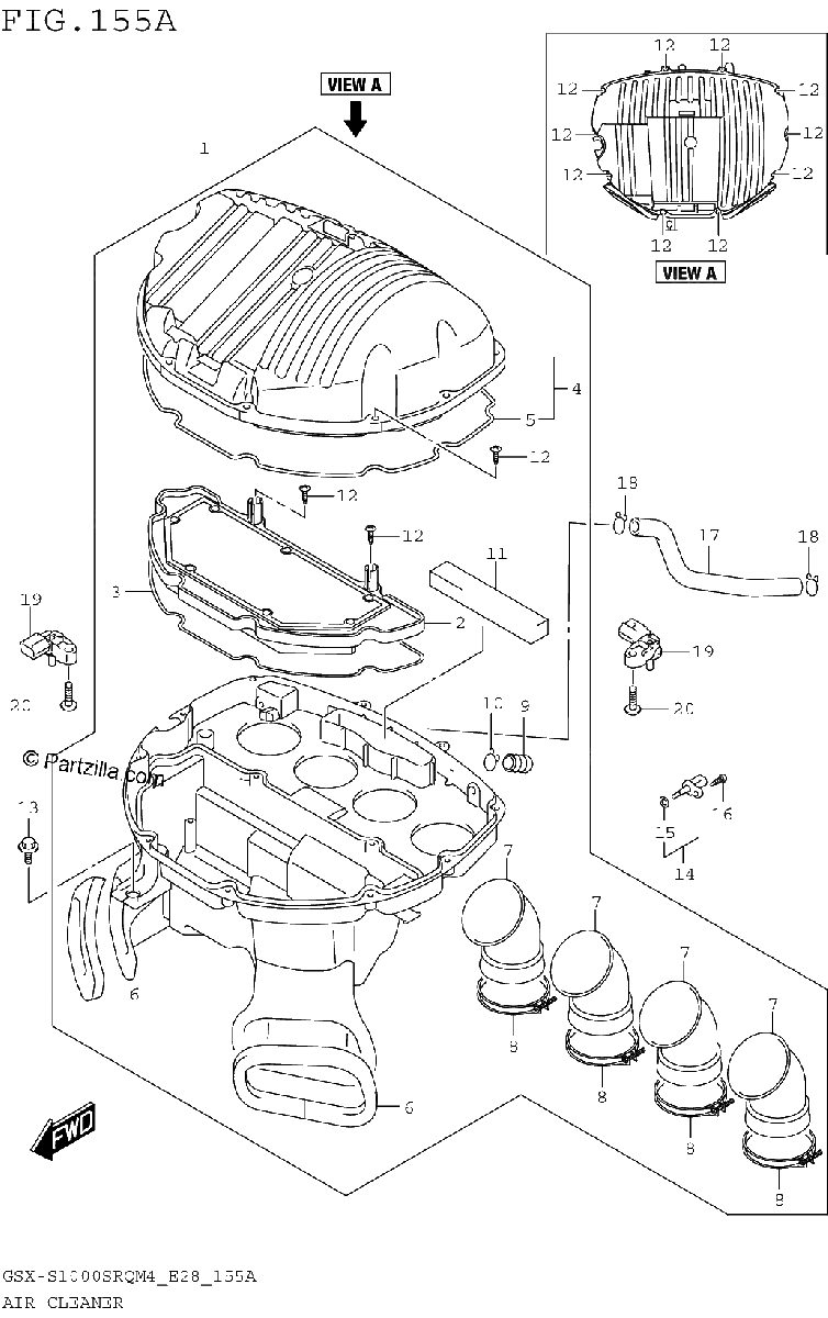 Diagrama de AIR CLEANER