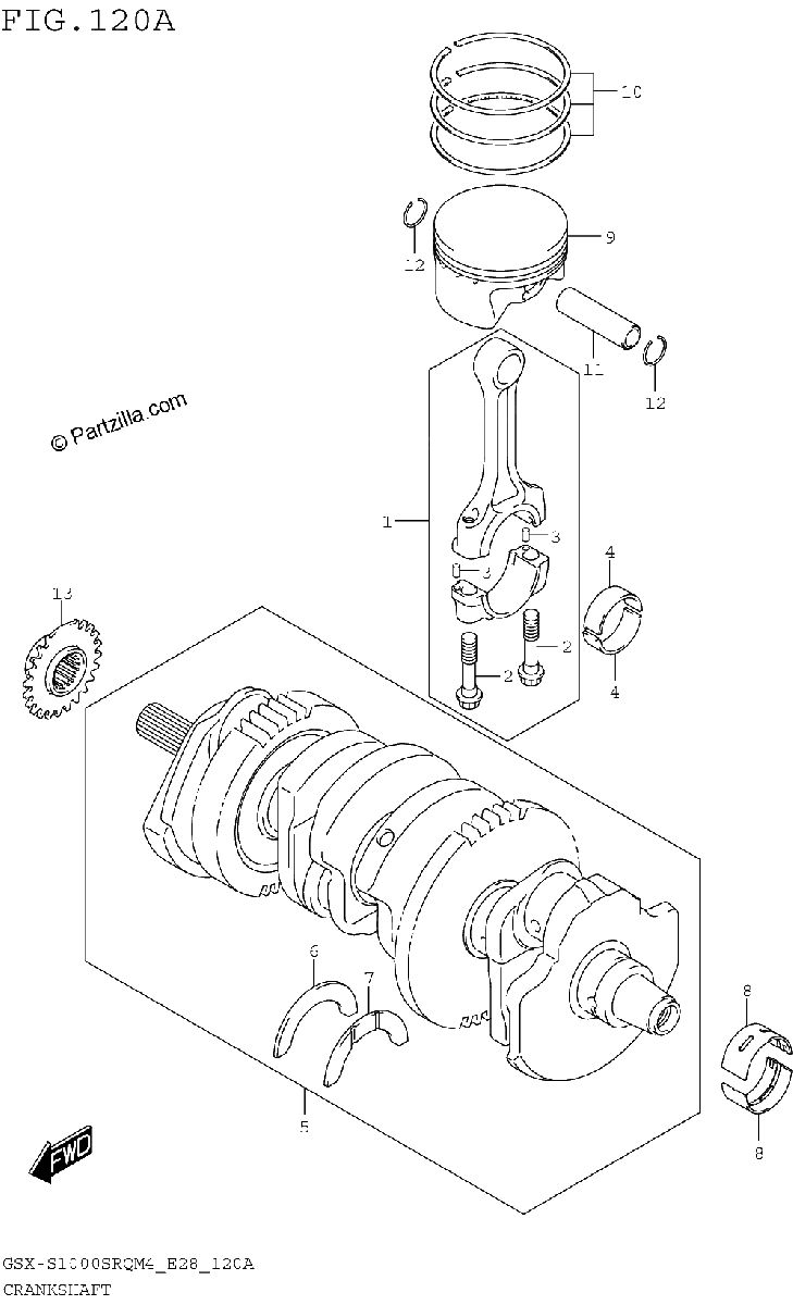 Diagrama de CRANKSHAFT