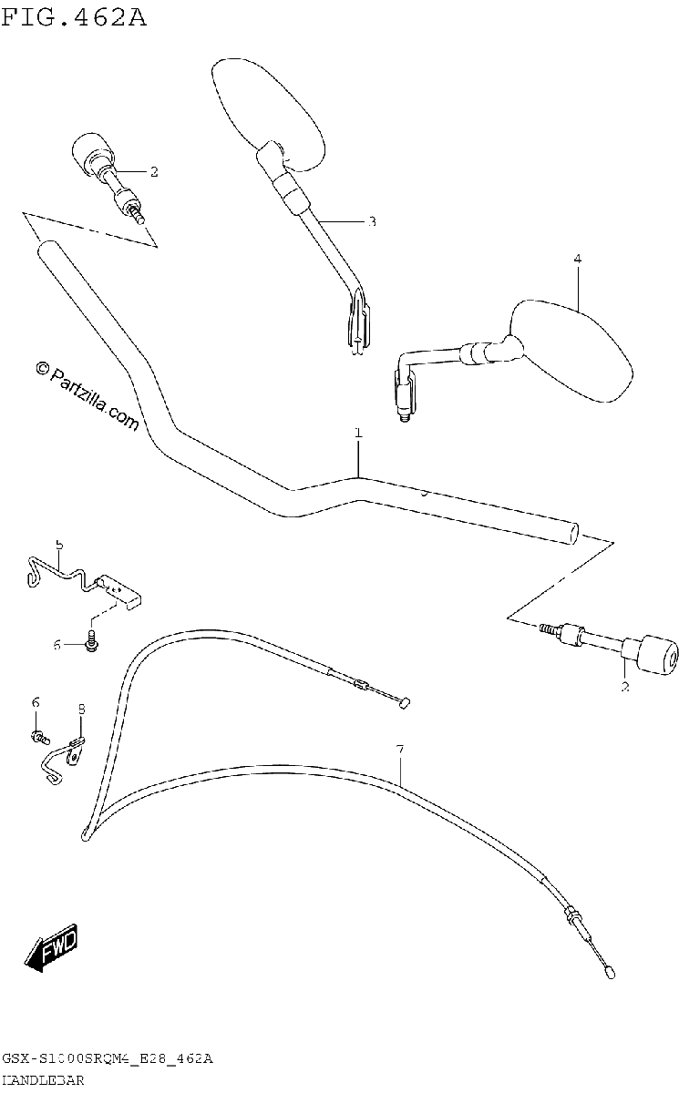 Diagrama de HANDLEBAR