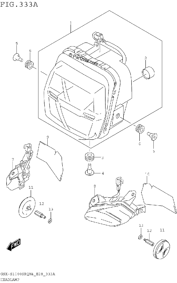 Diagrama de HEADLAMP