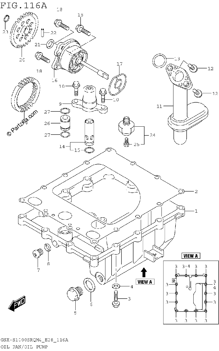 Diagrama de OIL PAN OIL PUMP