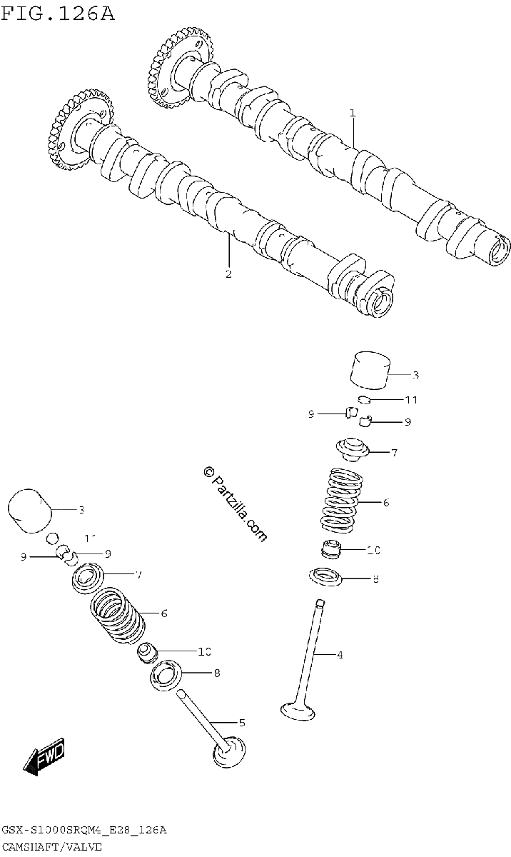 Diagrama de CAMSHAFT VALVE