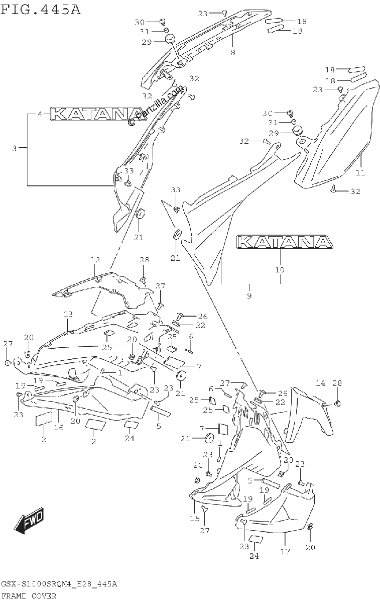 Diagrama de FRAME COVER