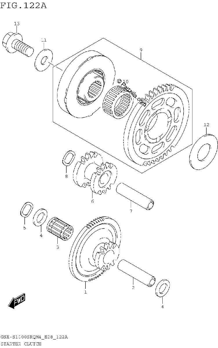 Diagrama de STARTER CLUTCH