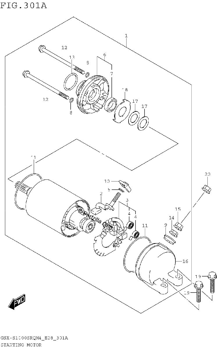 Diagrama de STARTING MOTOR