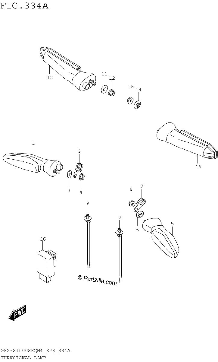Diagrama de TURNSIGNAL LAMP