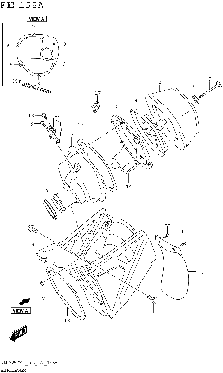 Diagrama de AIR CLEANER