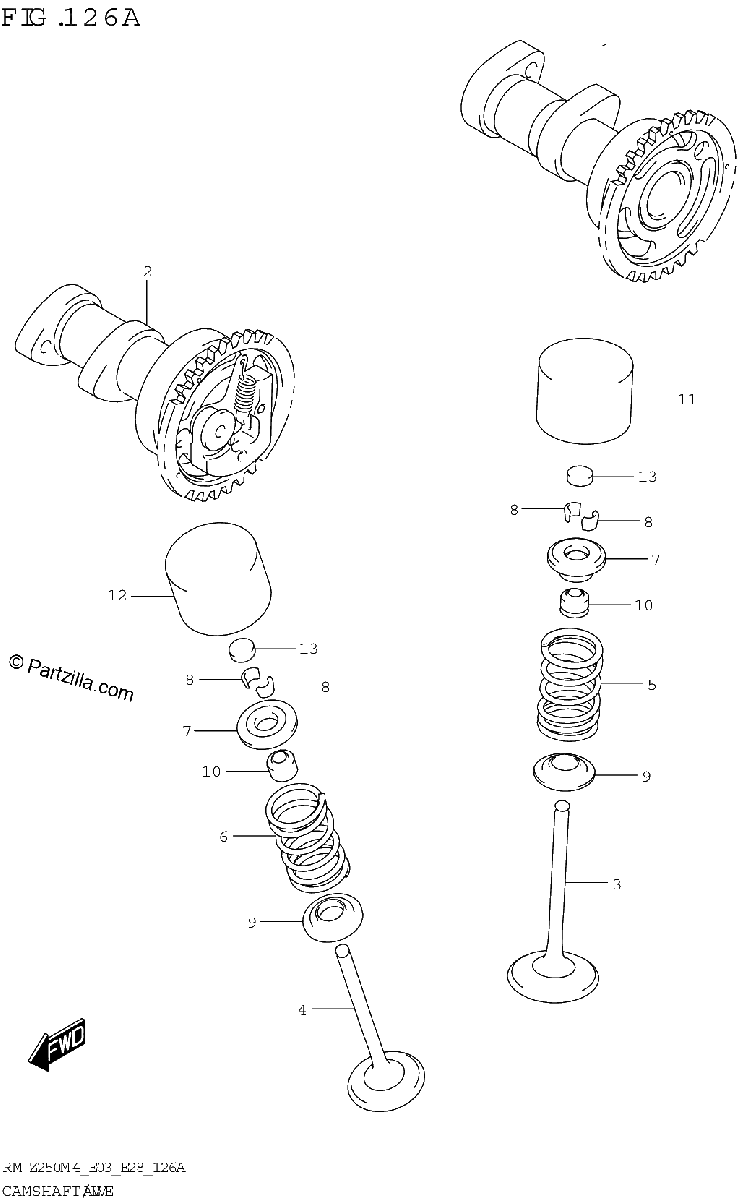 Diagrama de CAMSHAFT VALVE
