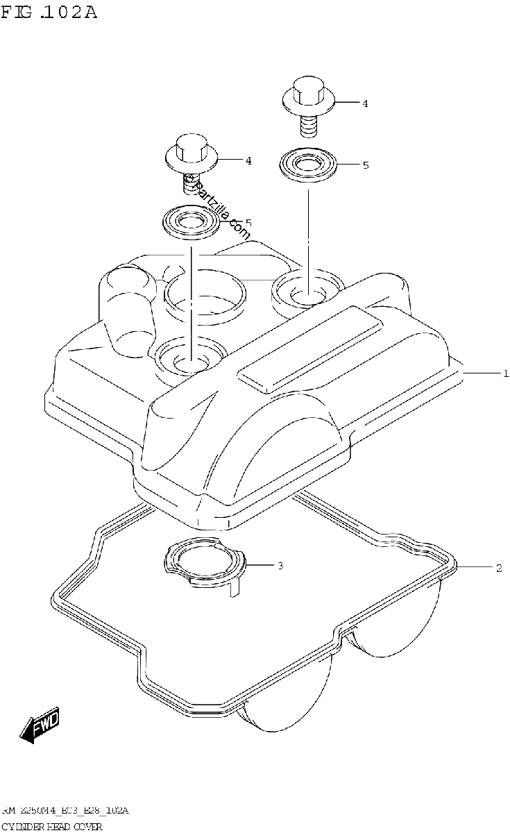 Diagrama de CYLINDER HEAD COVER