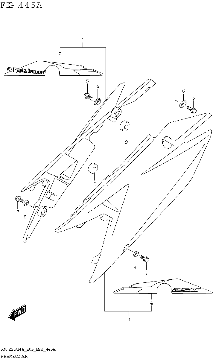 Diagrama de FRAME COVER