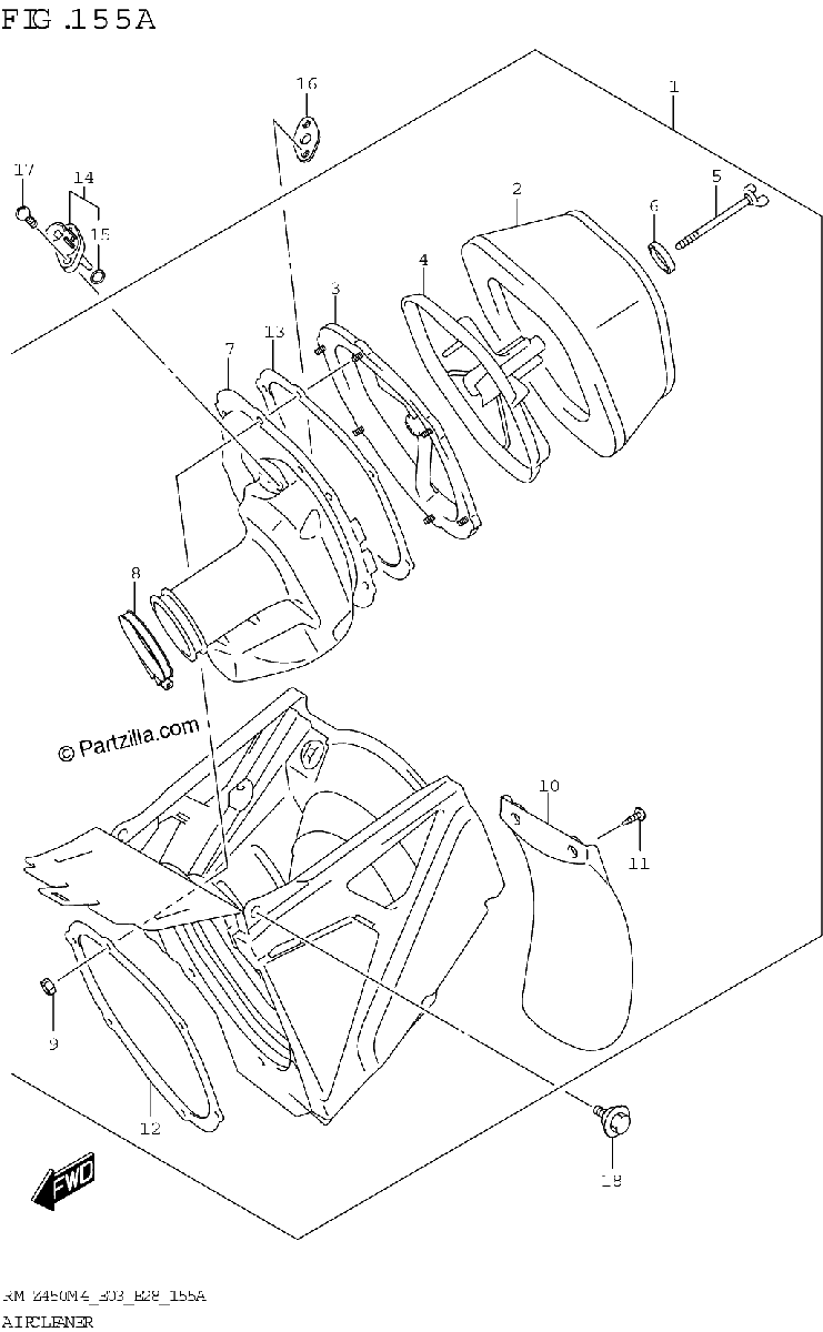 Diagrama de AIR CLEANER
