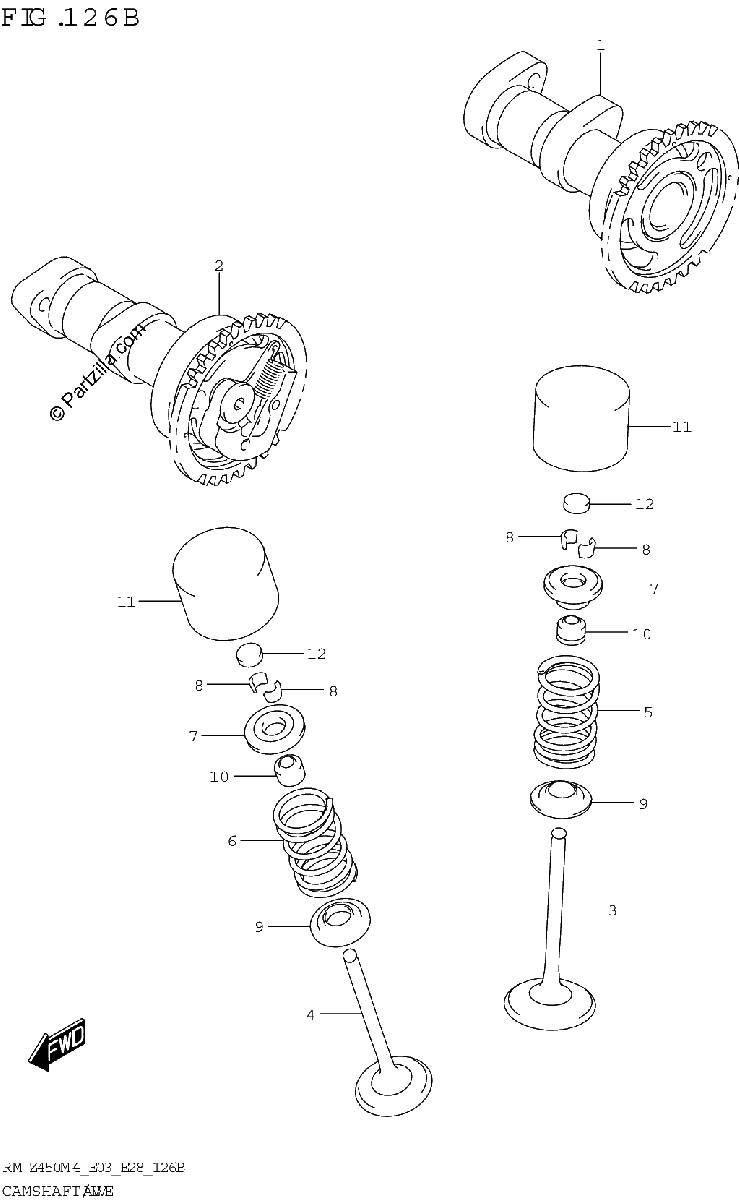 Diagrama de CAMSHAFT VALVE