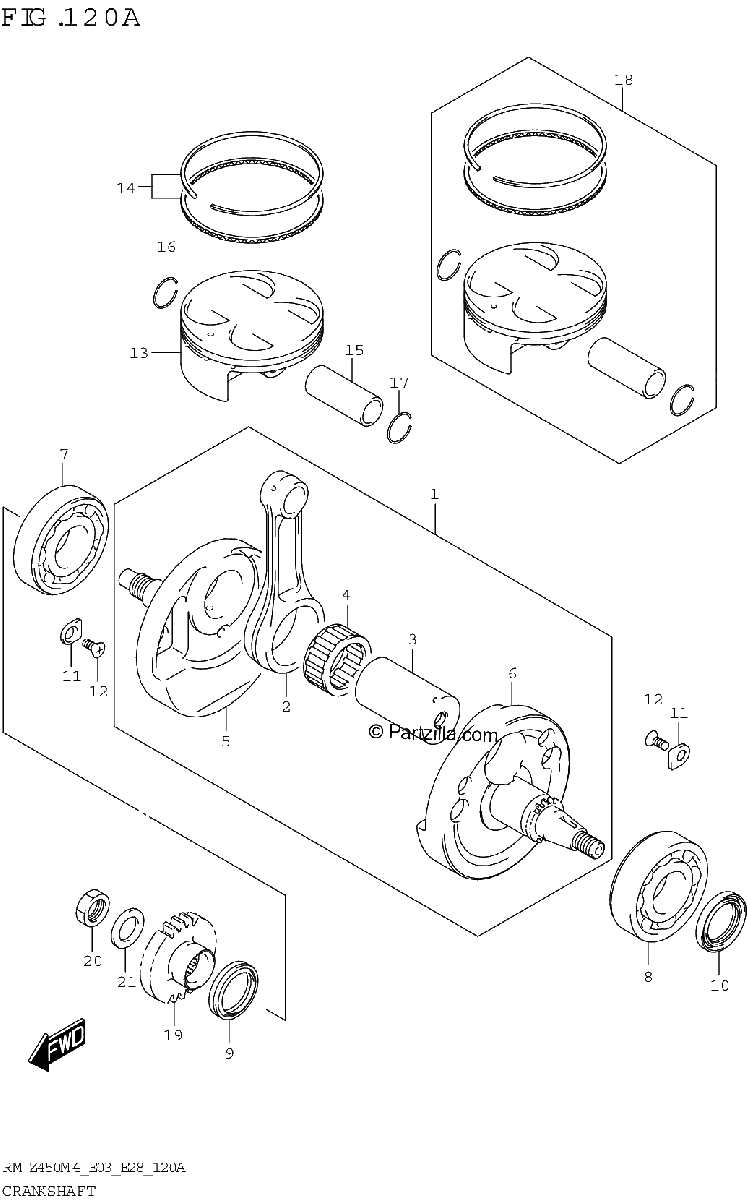 Diagrama de CRANKSHAFT
