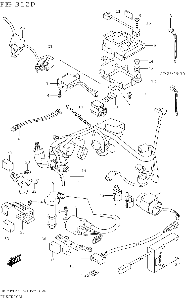 Diagrama de ELECTRICAL E03