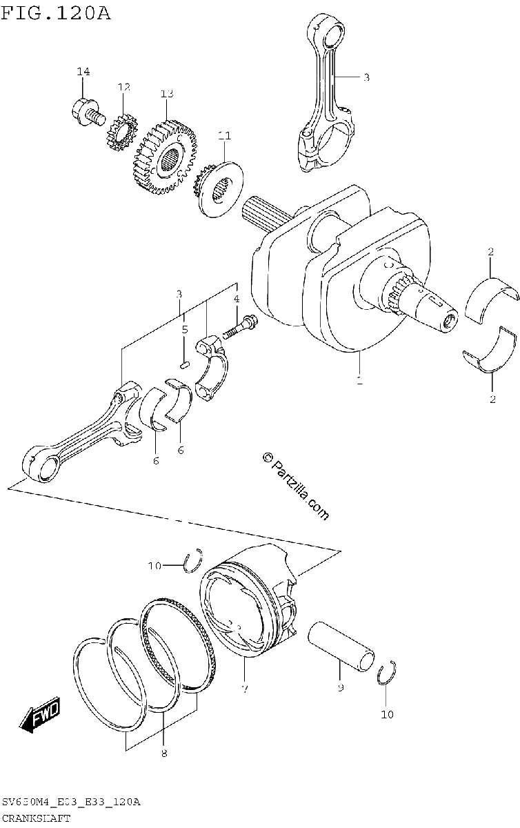 Diagrama de CRANKSHAFT