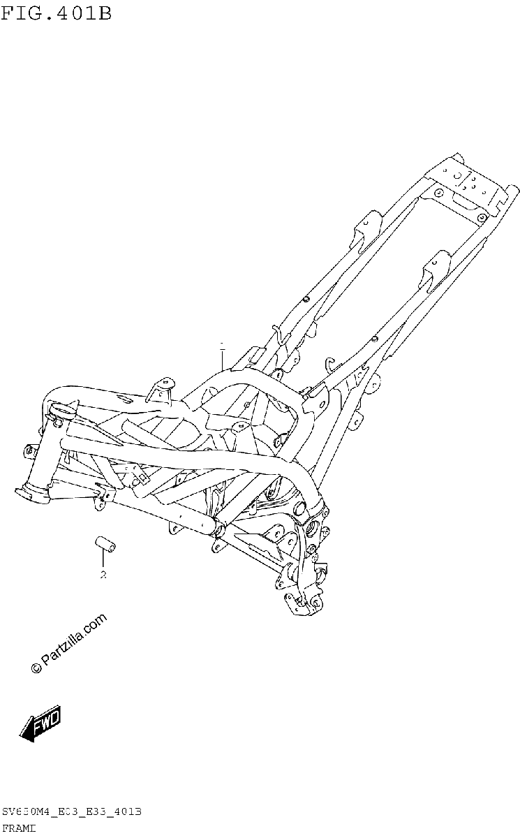 Diagrama de FRAME SV650M4 E33