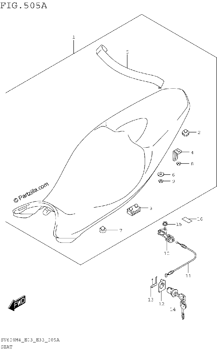 Diagrama de SEAT SV650M4 E03