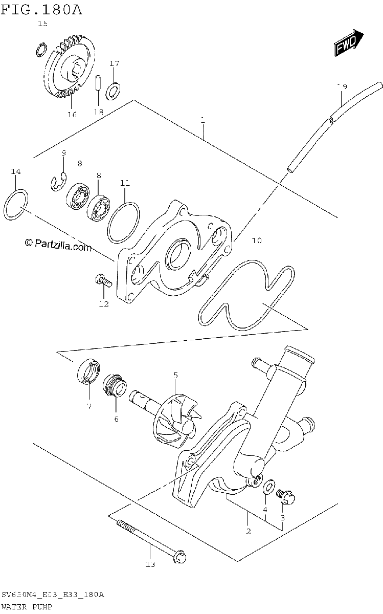Diagrama de WATER PUMP