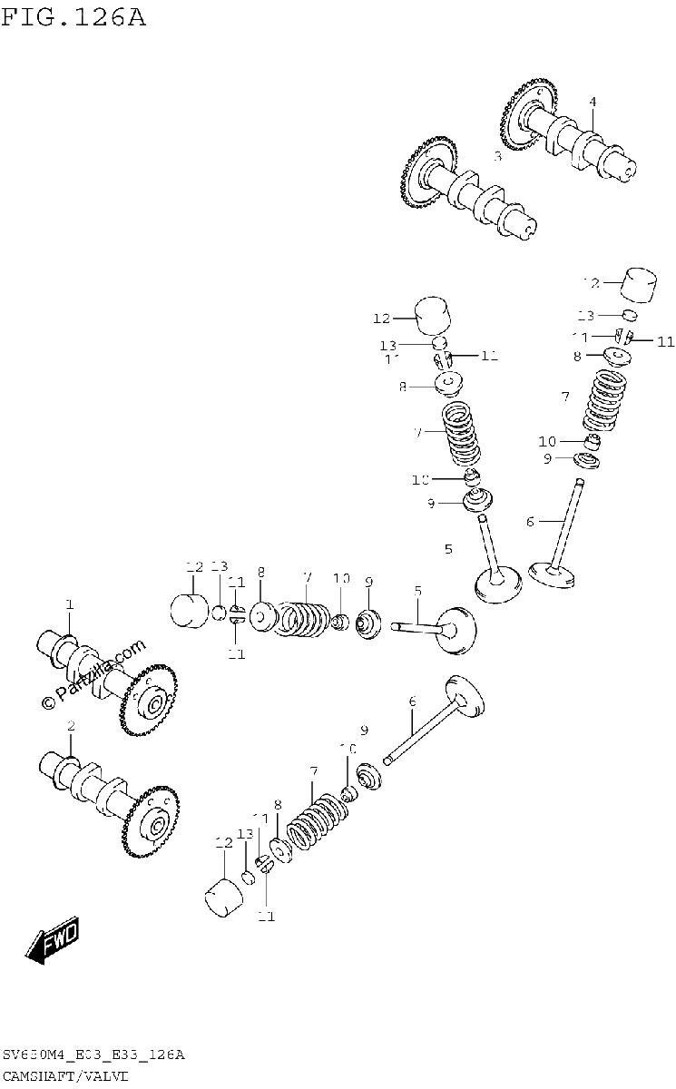 Diagrama de CAMSHAFT VALVE