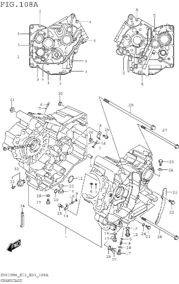 Diagrama de CRANKCASE