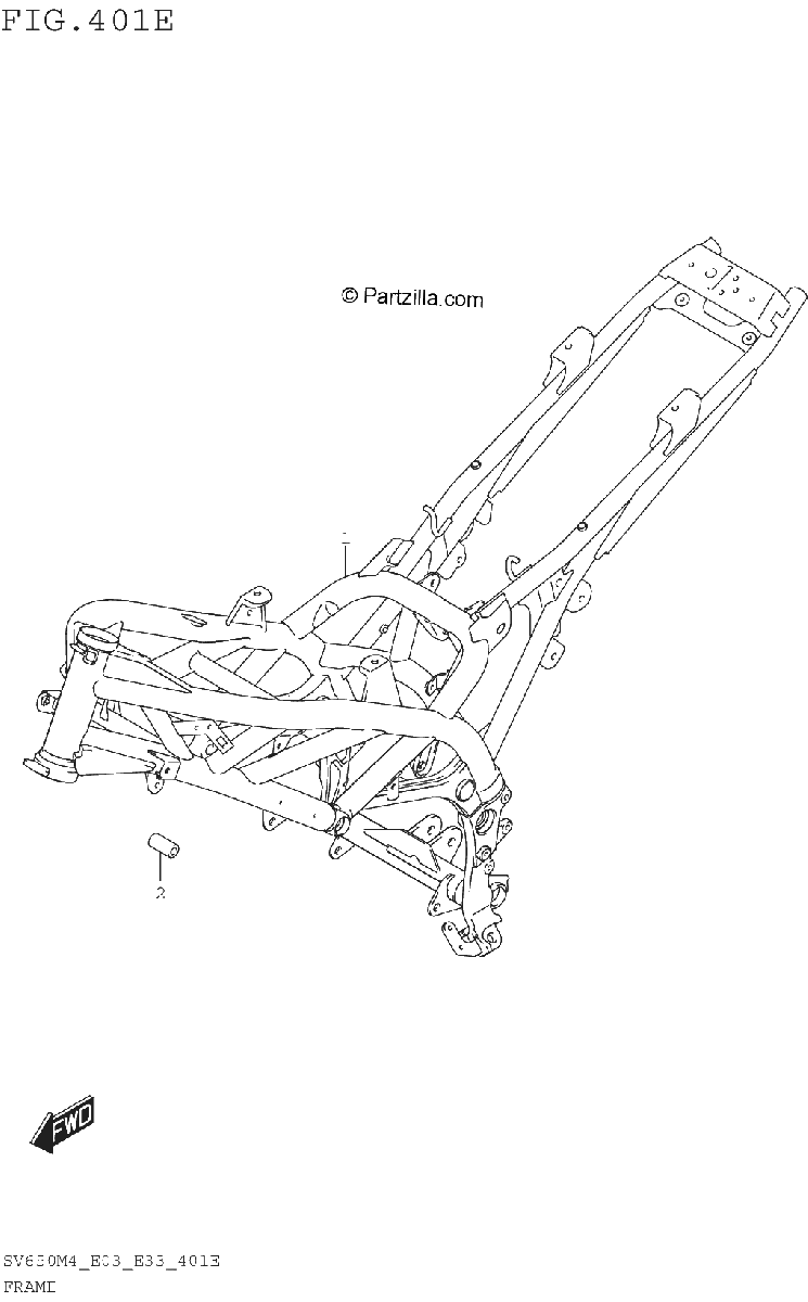 Diagrama de FRAME SV650XAM4 E28
