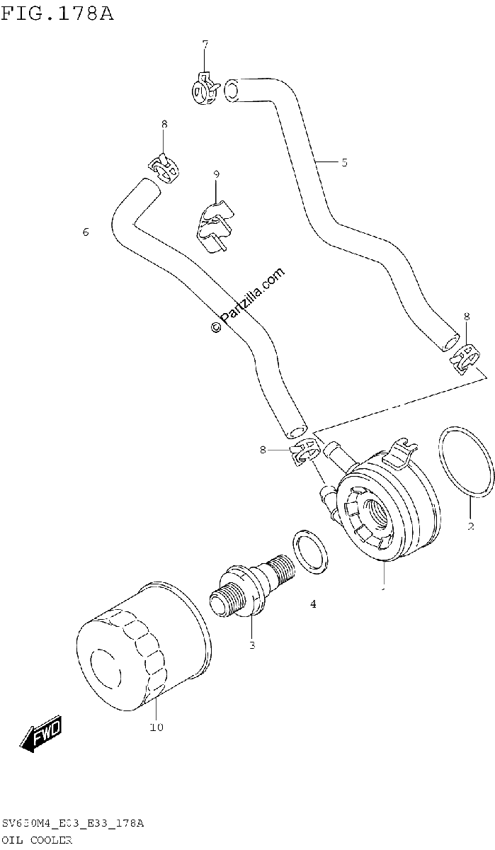 Diagrama de OIL COOLER