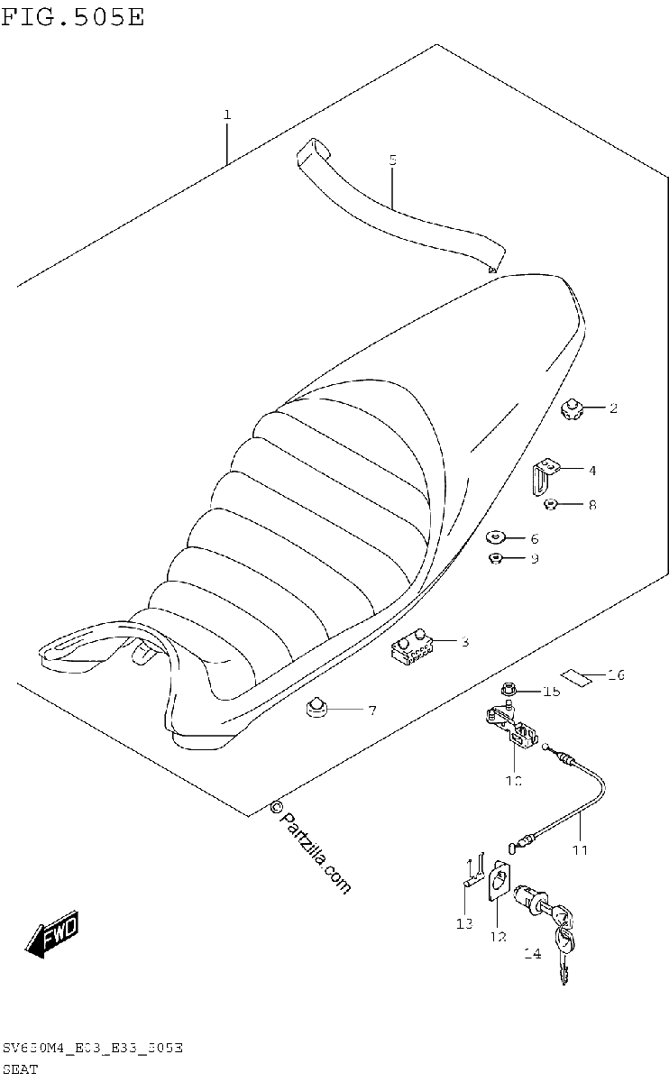 Diagrama de SEAT SV650XAM4 E28