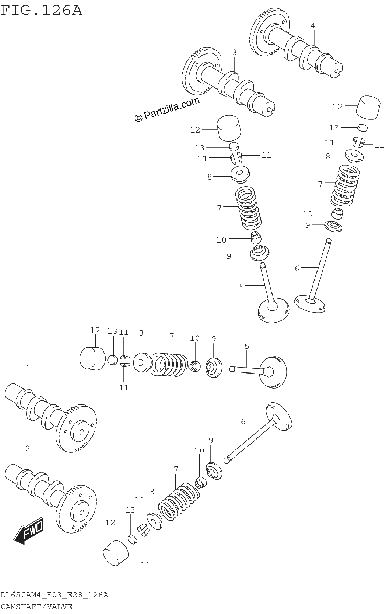 Diagrama de CAMSHAFT VALVE