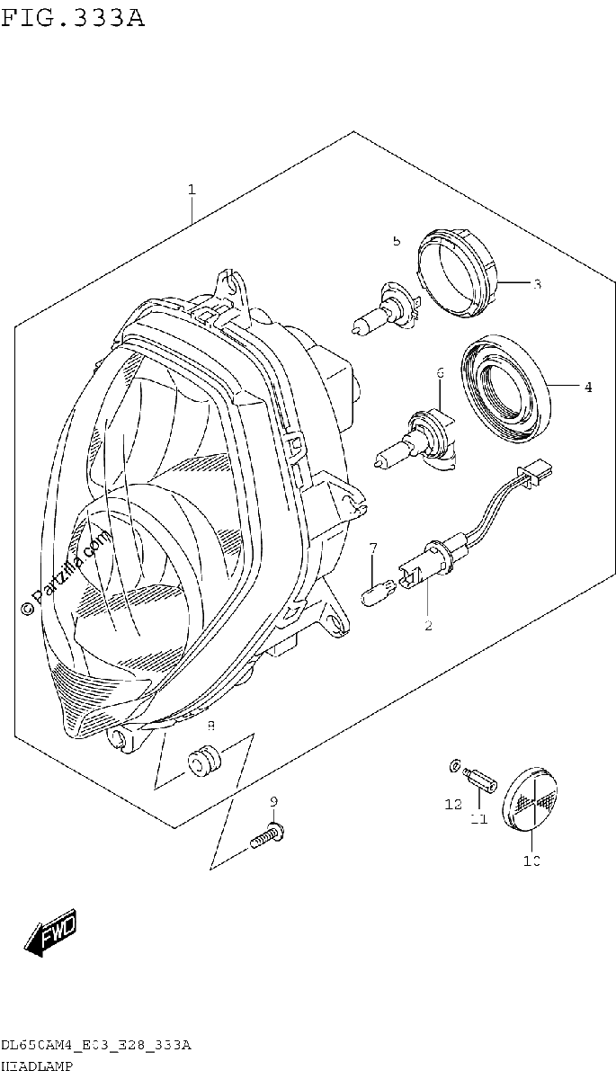 Diagrama de HEADLAMP