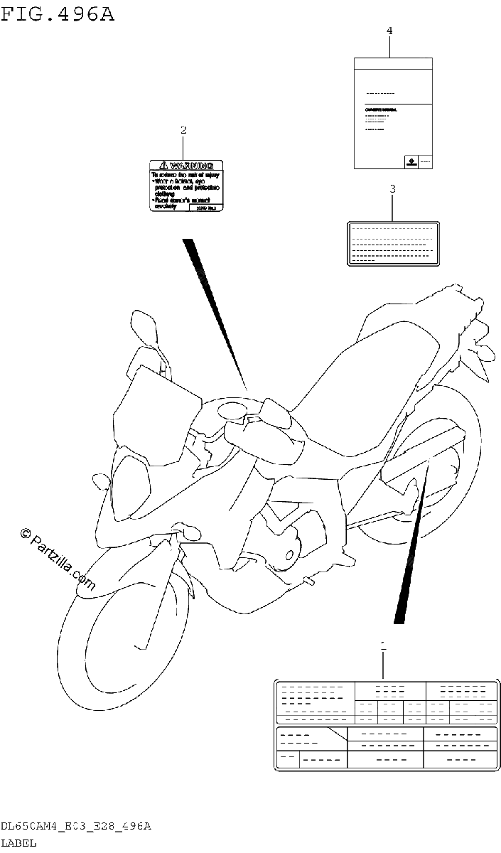 Diagrama de LABEL DL650AM4 E03