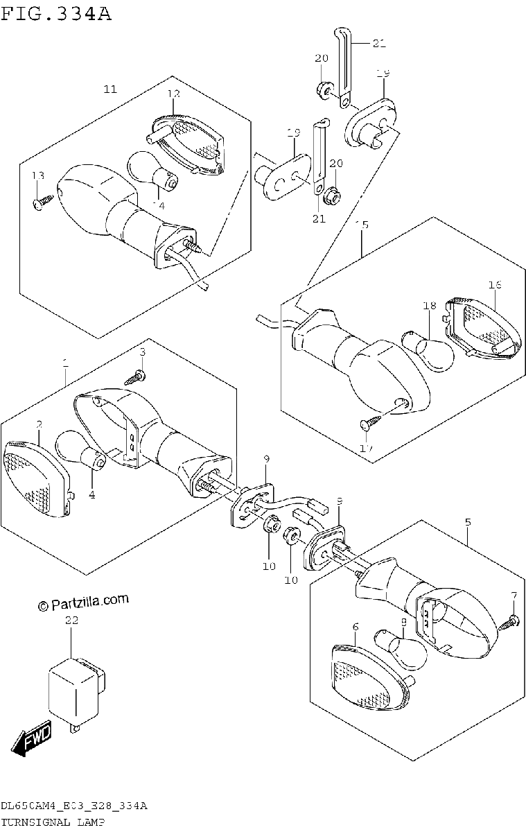 Diagrama de TURNSIGNAL LAMP