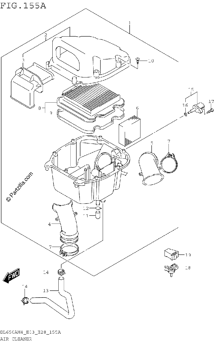 Diagrama de AIR CLEANER