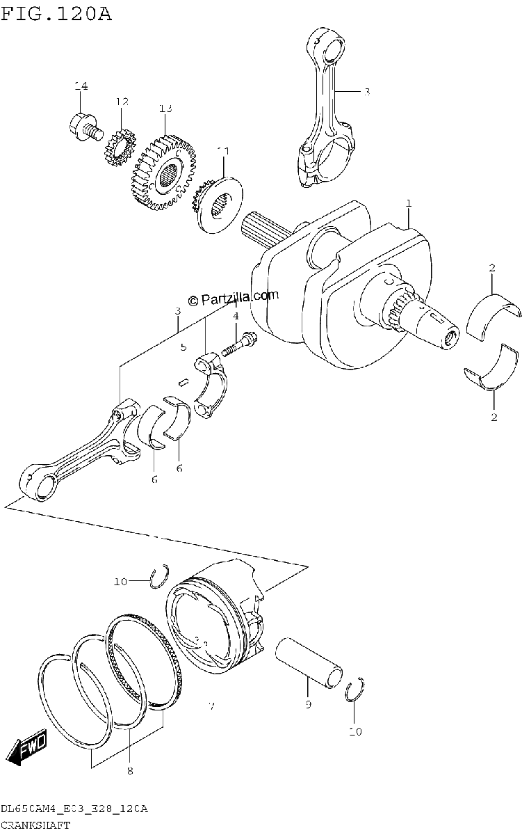 Diagrama de CRANKSHAFT