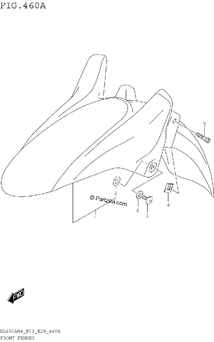 Diagrama de FRONT FENDER