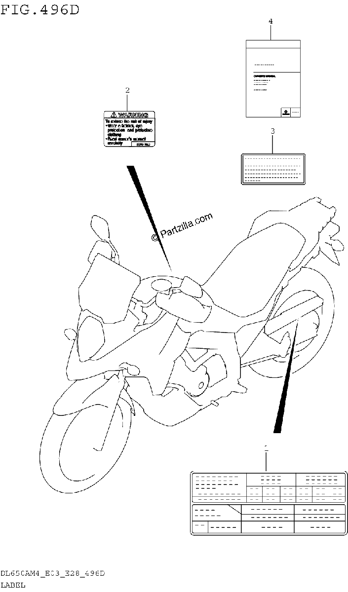 Diagrama de LABEL DL650XAM4 E03