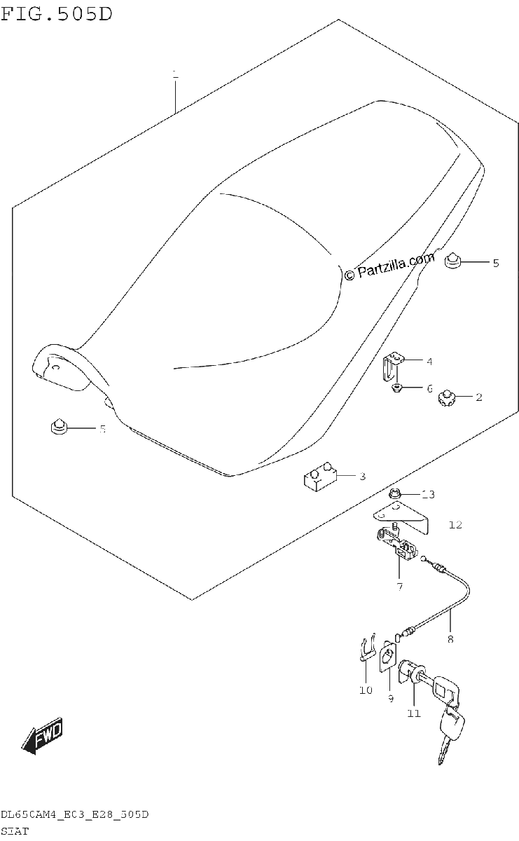 Diagrama de SEAT DL650XAM4 E03