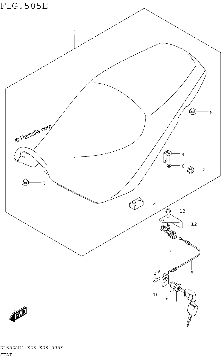 Diagrama de SEAT DL650XAM4 E28