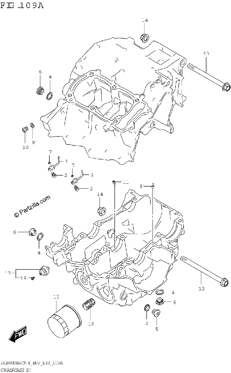 Diagrama de CRANKCASE 2