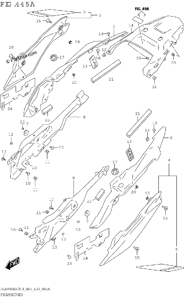 Diagrama de FRAME COVER