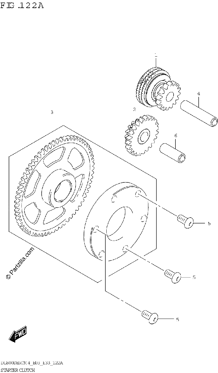 Diagrama de STARTER CLUTCH