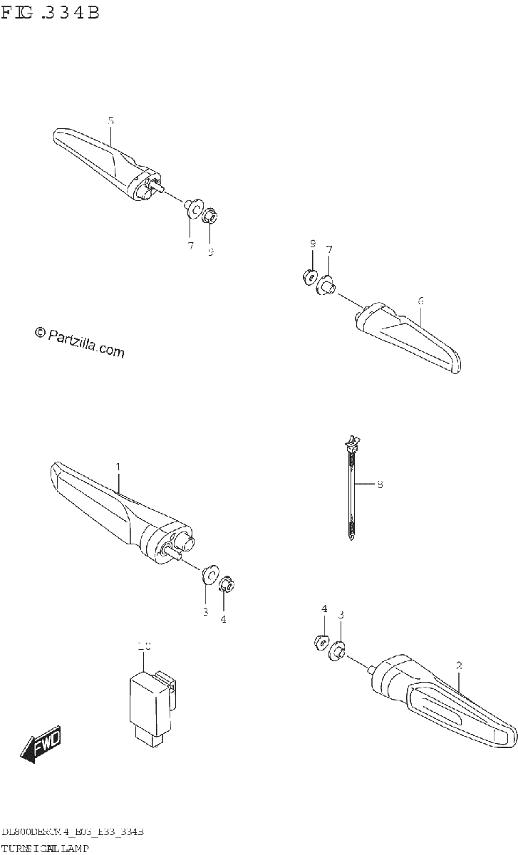 Diagrama de TURNSIGNAL LAMP