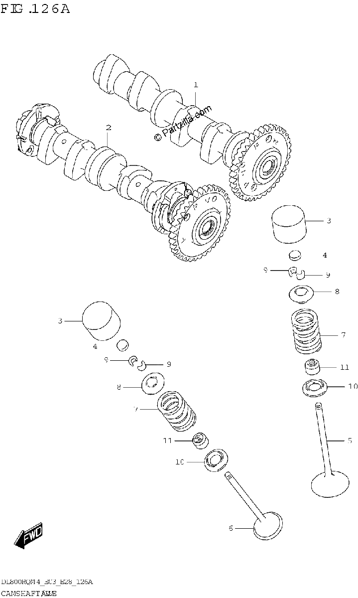 Diagrama de CAMSHAFT VALVE