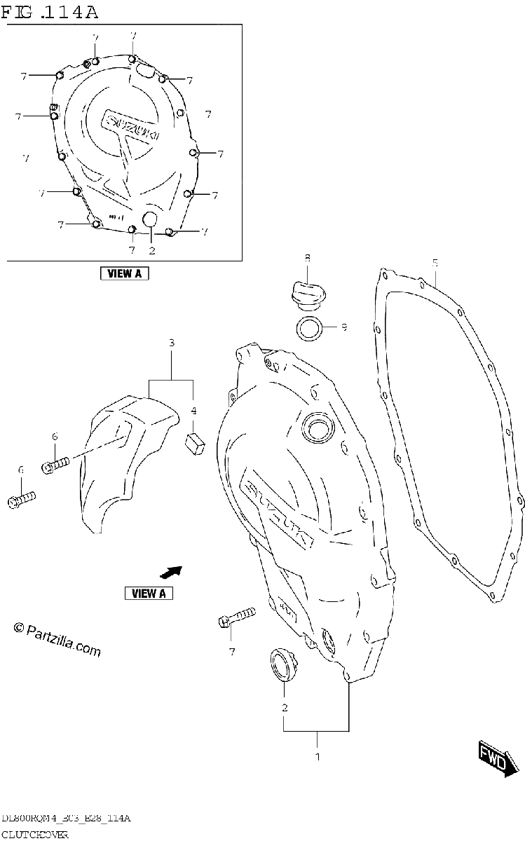 Diagrama de CLUTCH COVER