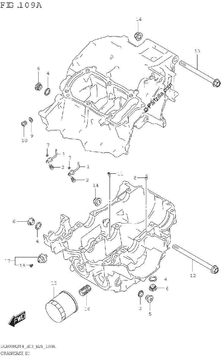 Diagrama de CRANKCASE 2