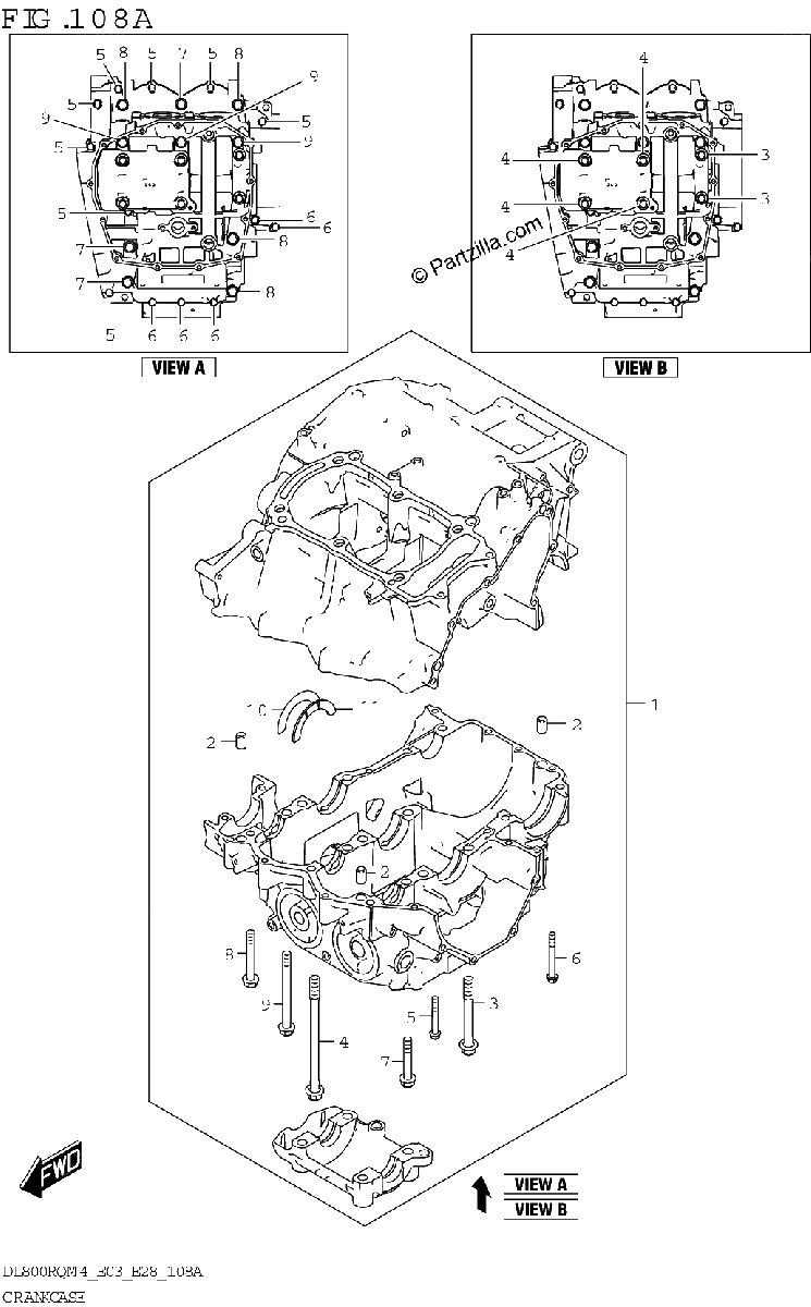 Diagrama de CRANKCASE