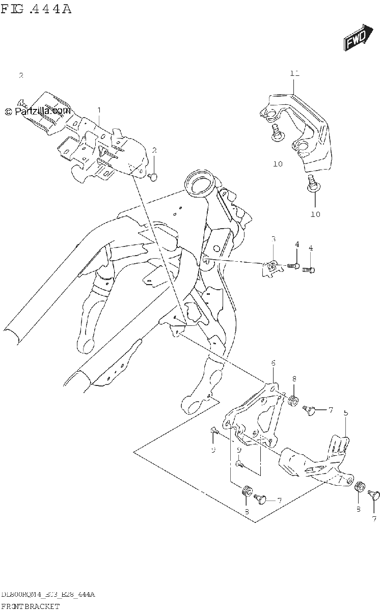 Diagrama de FRONT BRACKET