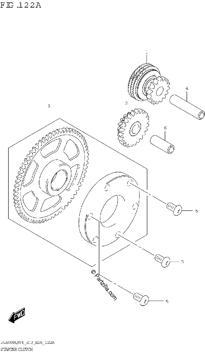 Diagrama de STARTER CLUTCH