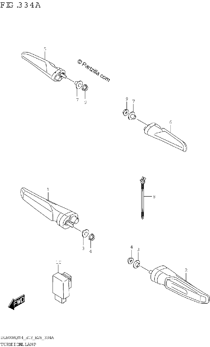 Diagrama de TURNSIGNAL LAMP