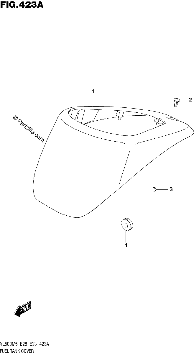 Diagrama de FUEL TANK COVER