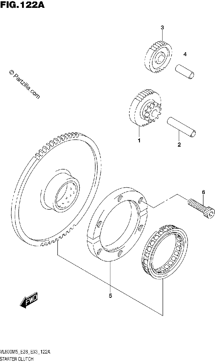 Diagrama de STARTER CLUTCH